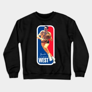 Jerry West the NBA Logo Crewneck Sweatshirt